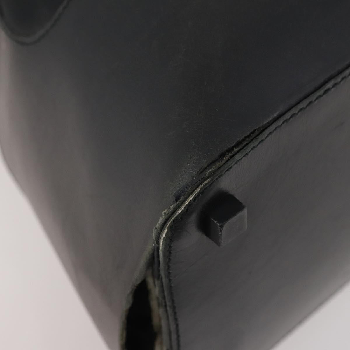 Gucci GUCCI Shoulder Bag Canvas Black Silver Authentic BA11545