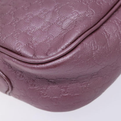 Gucci GUCCI Micro GG Canvas Guccissima Bag Leather Pink Gold 309538 Authentic sw1136