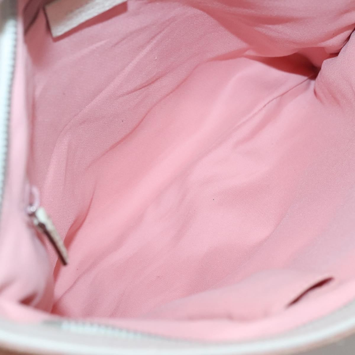 Gucci GUCCI GG Canvas Sherry Line Tote Bag Pink Silver 145809 Authentic 141943