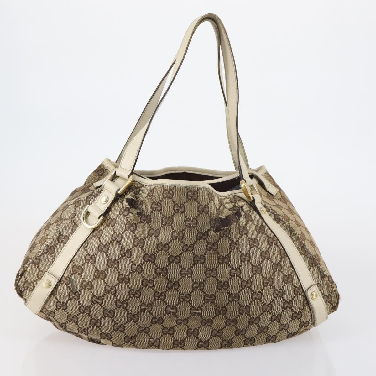 Gucci GUCCI GG Canvas Shoulder Bag 2 Set Red Gold Authentic 146898