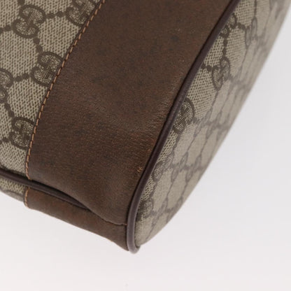Gucci GUCCI GG Supreme Web Sherry Line Bag PVC Beige Gold 41 02 085 Authentic BA12841