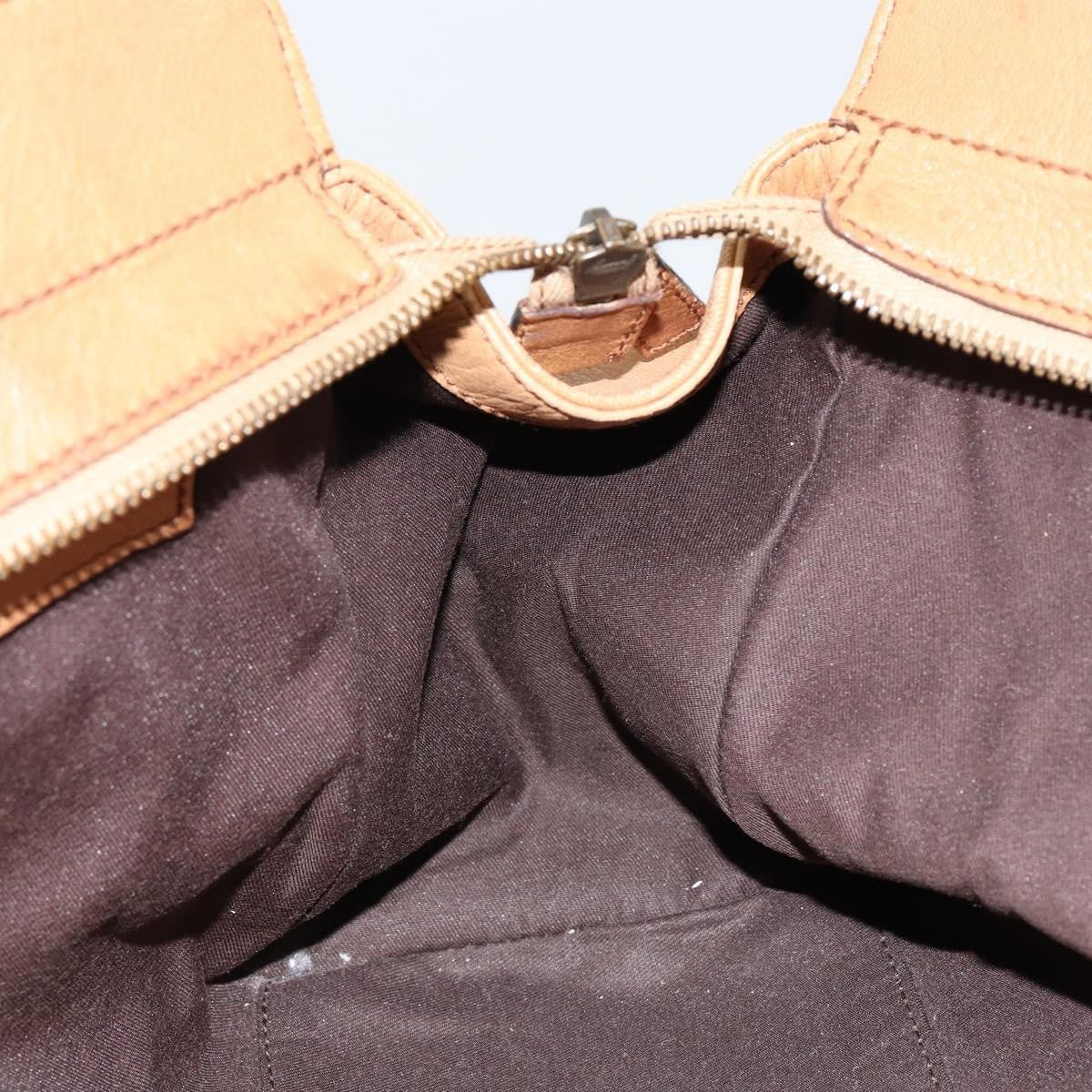 Gucci GUCCI Interlocking Hand Bag Leather Brown Gold 121551 Authentic ep11723