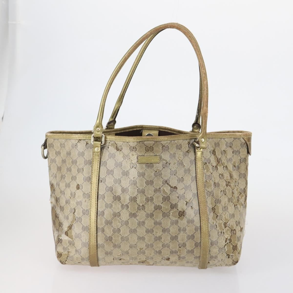 Gucci GUCCI GG Canvas Shoulder Bag 2 Set Red Gold Authentic 146898