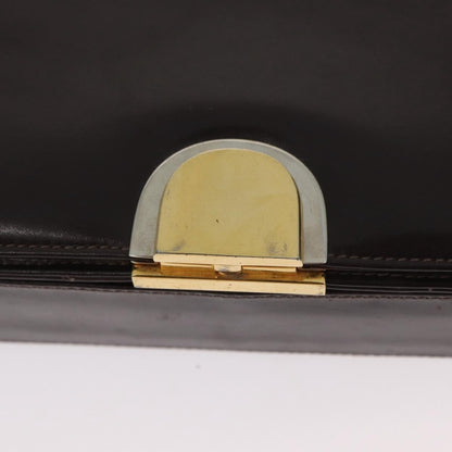 Gucci GUCCI Shoulder Bag Leather Brown Gold Authentic ep13909