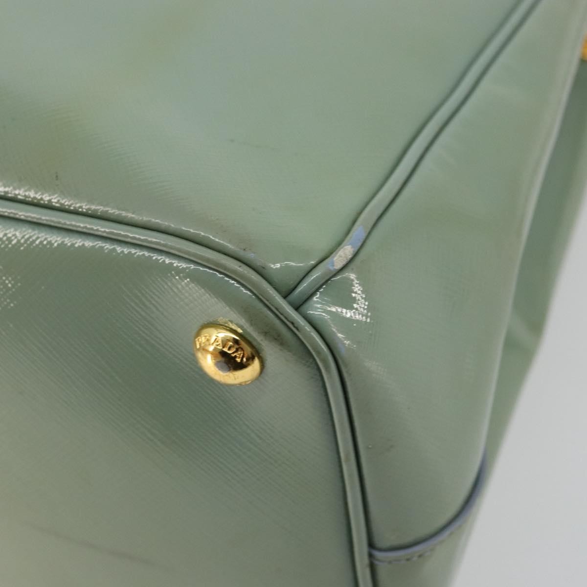 Prada PRADA Galleria Hand Bag Safiano leather 2way Green Gold Authentic bs35189