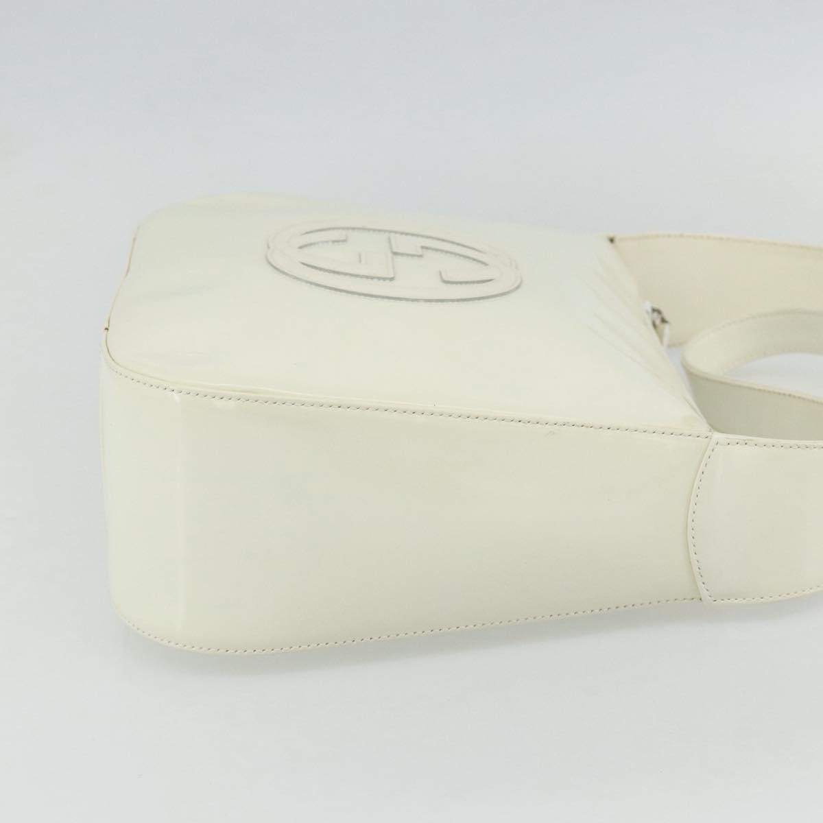Gucci GUCCI Shoulder Bag Enamel White 001 1364 1703 Authentic ti3860