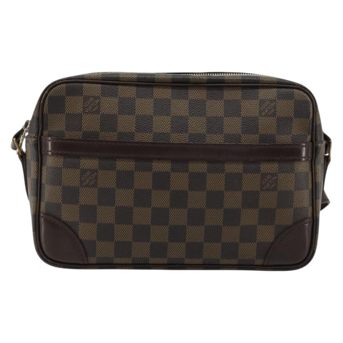 Louis Vuitton LOUIS VUITTON Damier Ebene Trocadero 27 Shoulder Bag SPO N48085 LV Authentic 180428