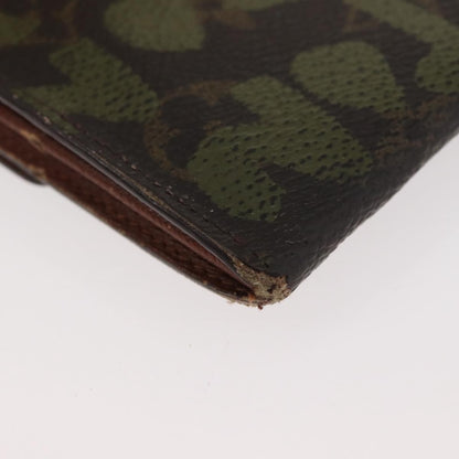 Louis Vuitton LOUIS VUITTON Graffiti Porte Monnaie Credit Wallet Khaki M92188 Authentic ARZ914 Bag