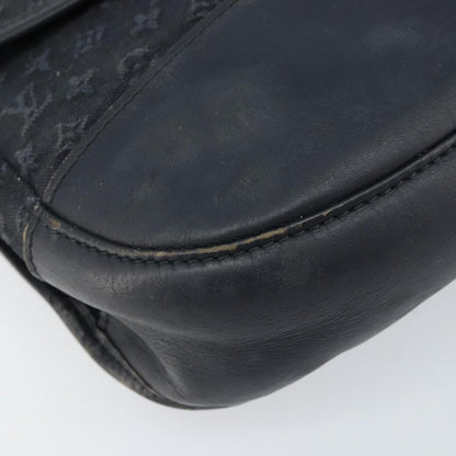 Louis Vuitton LOUIS VUITTON Monogram Mini Belanger Shoulder Bag Black M92672 LV Authentic 172756