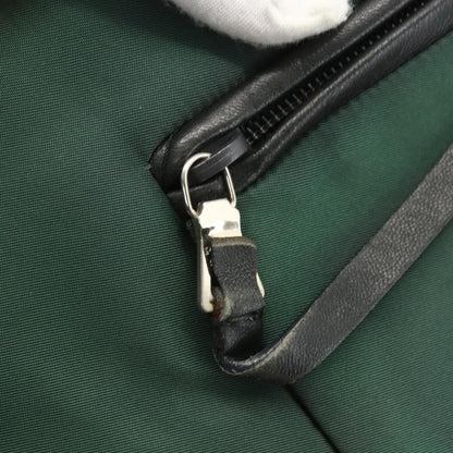Prada PRADA Tote Bag Nylon Green Silver Authentic 155085