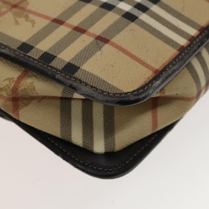 Burberrys Burberrys BURBERRY Nova Check Shoulder Bag PVC Beige Gold Authentic 136729
