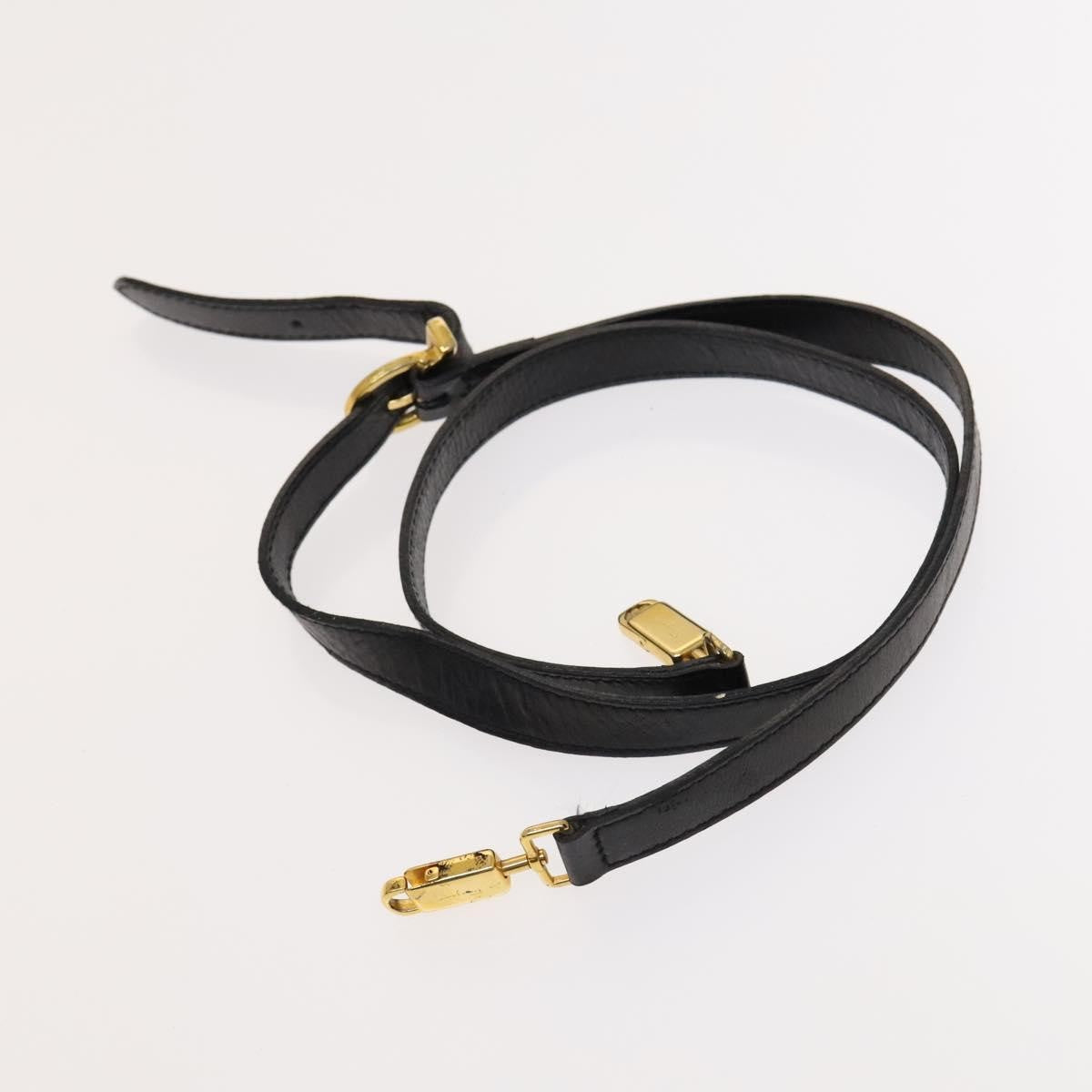 Salvatore Ferragamo Salvatore Ferragamo Gancini Hand Bag Leather 2way Black Gold Authentic BD1703