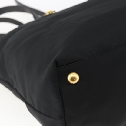 Prada PRADA Tote Bag Nylon 2way Black Gold Authentic ep12892