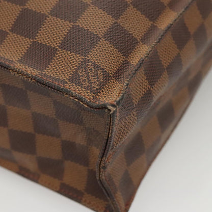 Louis Vuitton LOUIS VUITTON Damier Ebene Sac Plat Hand Bag N51140 LV Authentic 118710