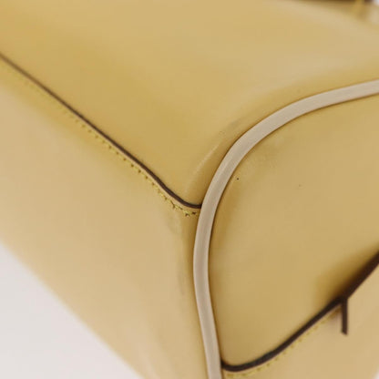 Prada PRADA Hand Bag Leather Yellow Gold Authentic mr2207