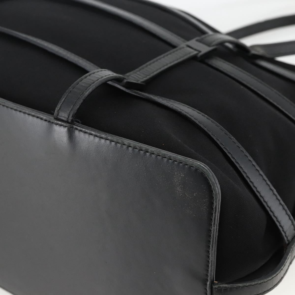 Salvatore Ferragamo Salvatore Ferragamo Tote Bag Nylon Black Silver Authentic ka3842
