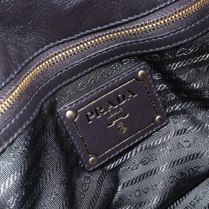 Prada PRADA Hand Bag Nylon 2way Khaki Gold Authentic 148290