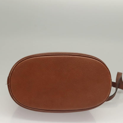 Burberrys Burberrys Shoulder Bag Leather Brown Gold Authentic ep9966