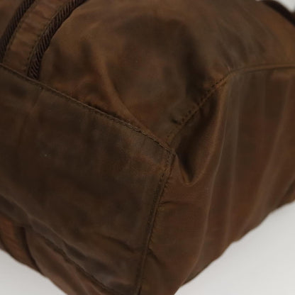 Prada PRADA Tote Bag Nylon Brown Authentic th5852
