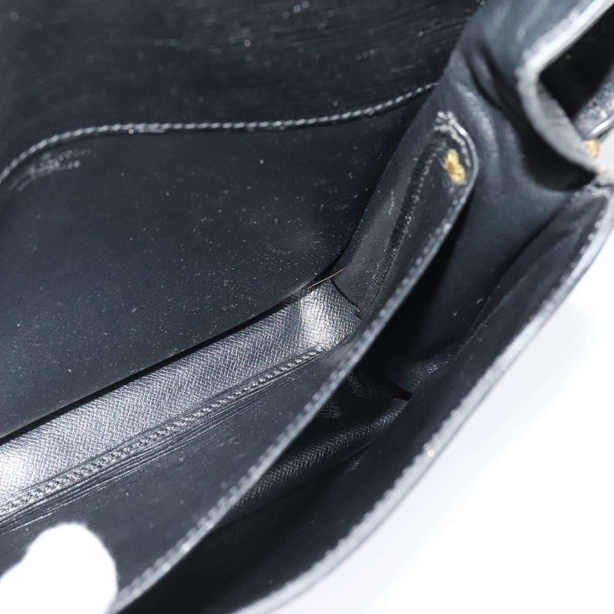 Louis Vuitton LOUIS VUITTON Epi Cartouchiere MM Shoulder Bag Black Noir M52242 LV Authentic BA4693