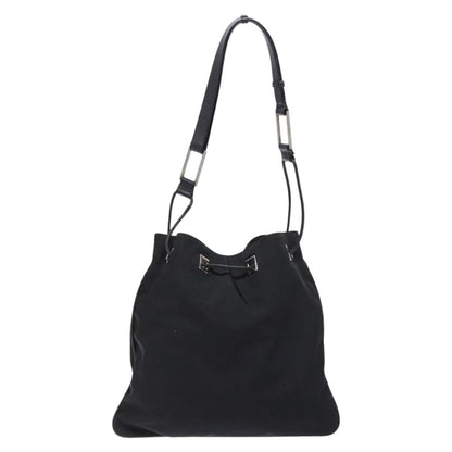 Gucci GUCCI Shoulder Bag Canvas Black Silver 001 4021 Authentic ep9915
