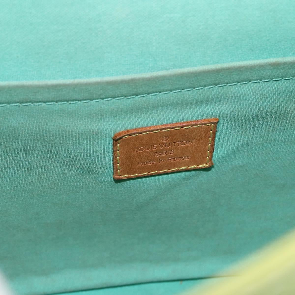 Louis Vuitton LOUIS VUITTON Vernis Biscayne Bay GM Shoulder Bag Peppermint M91285 Authentic LNZ031