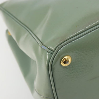 Prada PRADA Galleria Hand Bag Safiano leather 2way Green Gold Authentic bs35189