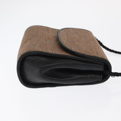 Gucci GUCCI Shoulder Bag Canvas Gold Brown Authentic ka1072