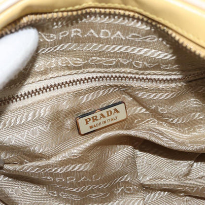 Prada PRADA Hand Bag Leather Yellow Gold Authentic mr2207