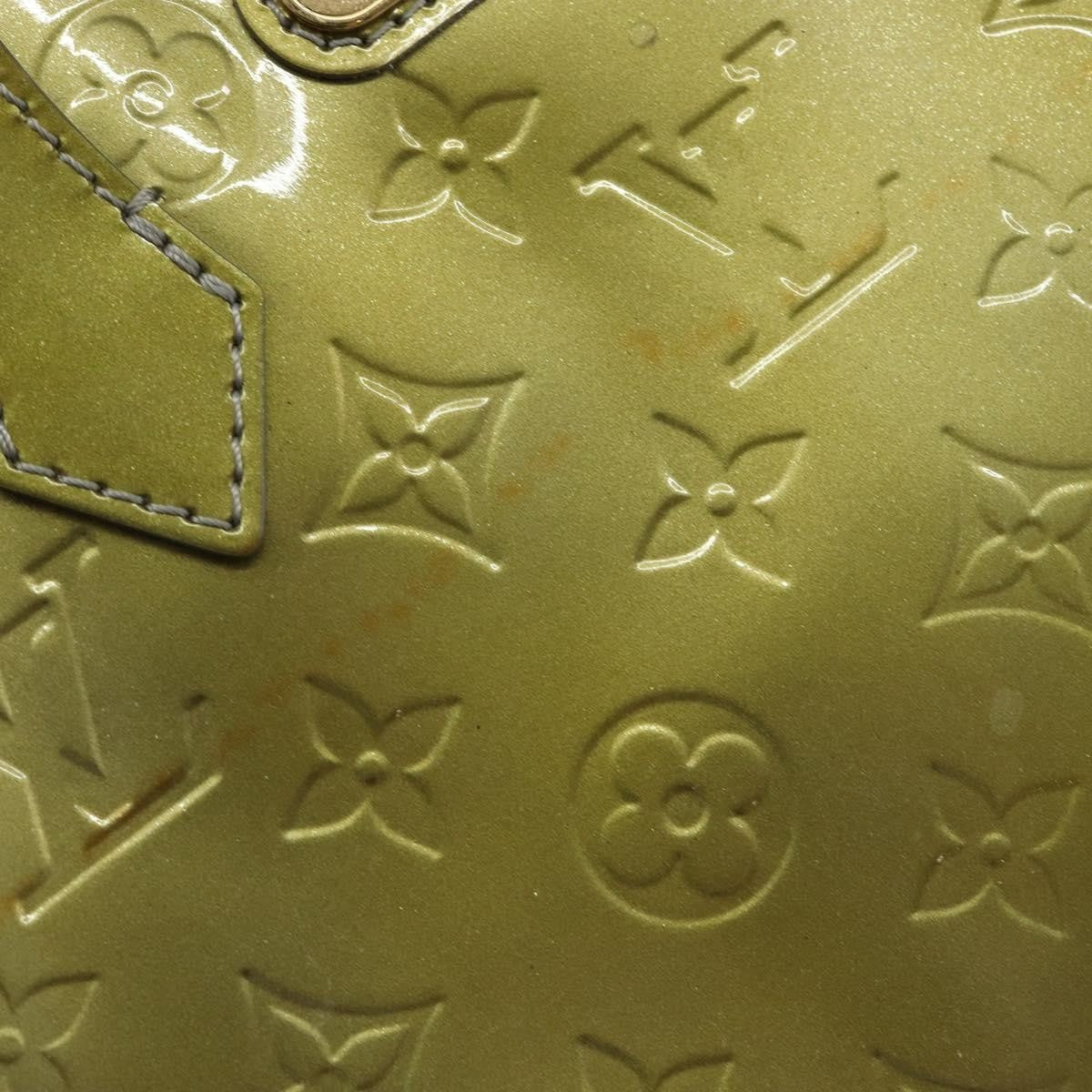 Louis Vuitton LOUIS VUITTON Monogram Vernis Wilshire PM Bag Gris Art Deco M91627 Authentic 146474