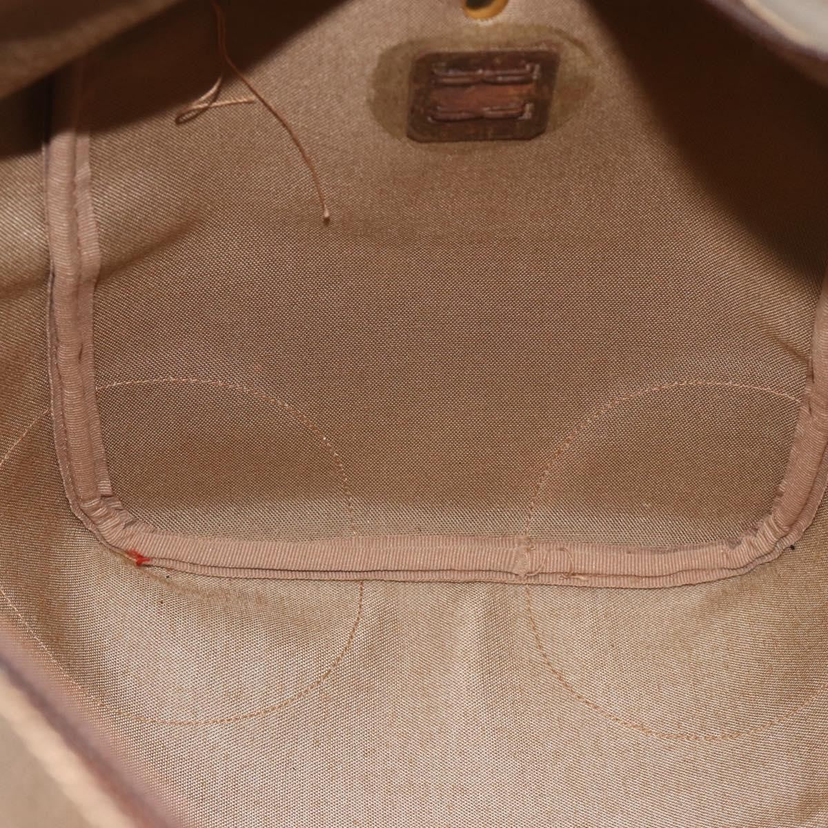Gucci GUCCI GG Supreme Web Sherry Line Bag PVC Beige Gold 001 25 424 Authentic mr1686