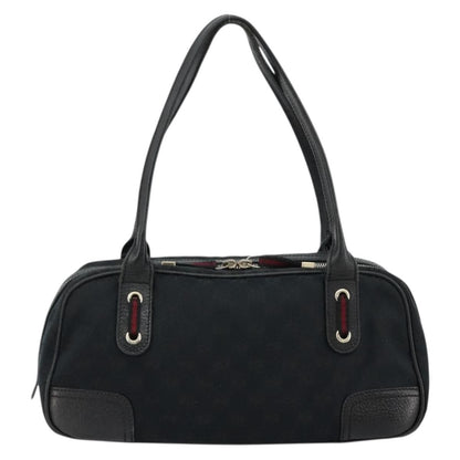 Gucci GUCCI GG Canvas Princi Hand Bag Black Gold 161720 Authentic 176928
