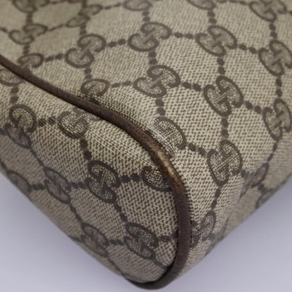 Gucci GUCCI GG Supreme Web Sherry Line Clutch Bag PVC Beige Red Green Authentic th5590