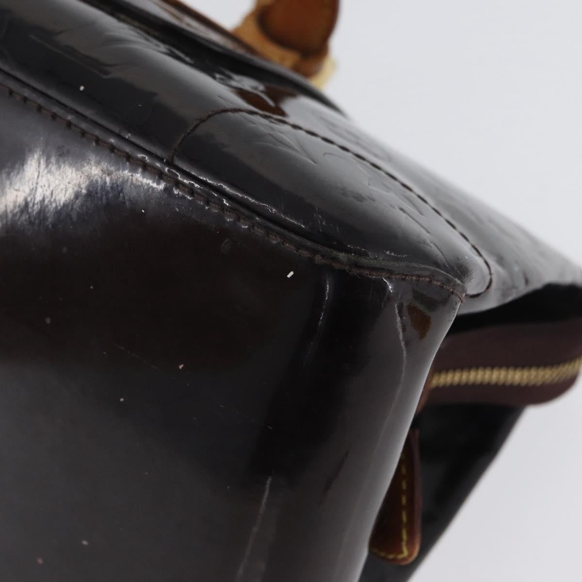 Louis Vuitton LOUIS VUITTON Monogram Vernis Rosewood Avenue Bag Amarante M93510 Authentic AMZ365