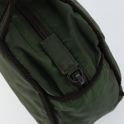Prada PRADA Hand Bag Nylon Green Authentic 153060