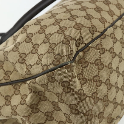 Gucci GUCCI GG Canvas Tote Bag Beige Gold 296835 Authentic 178263