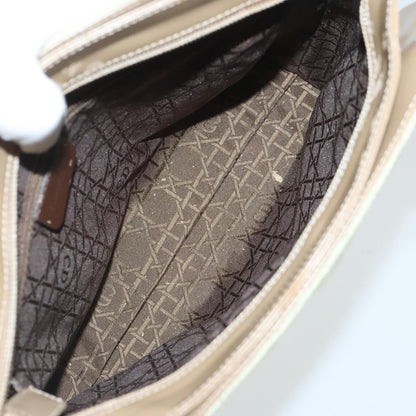 Dior Christian Dior Canage Shoulder Bag Nylon Beige Authentic 96633