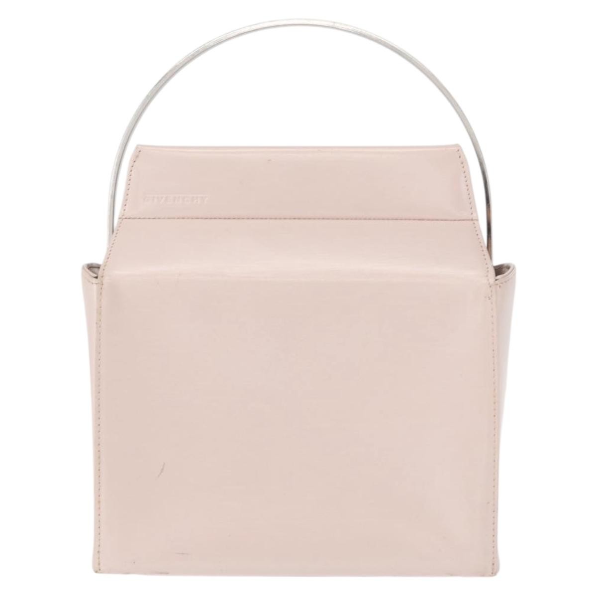 Givenchy GIVENCHY Hand Bag Leather Pink Silver Authentic bs30997