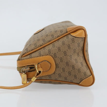 Gucci GUCCI Micro GG Supreme Shoulder Bag PVC Beige Gold Authentic ep11521