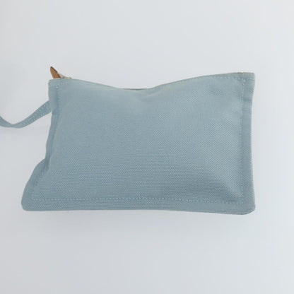 Hermès Hermès HERMES Bora Bora MM Hand Bag Canvas 2 Set Baby Blue Silver Authentic mr1842