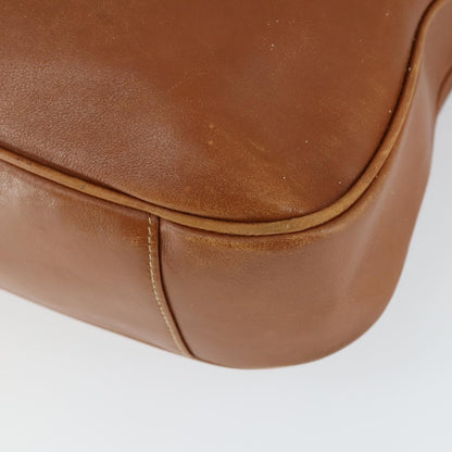 Gucci GUCCI Bamboo Hand Bag Leather 2way Brown Gold 001 1577 2615 Authentic 166632