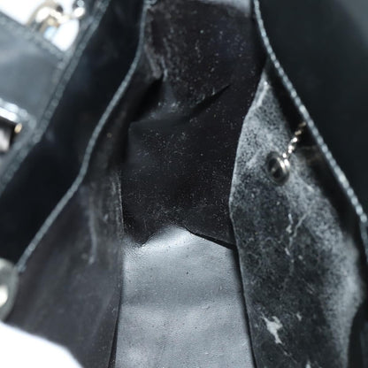 Gucci GUCCI Hand Bag Patent leather 2way Black Silver 000 2058 0504 5 Authentic 155470