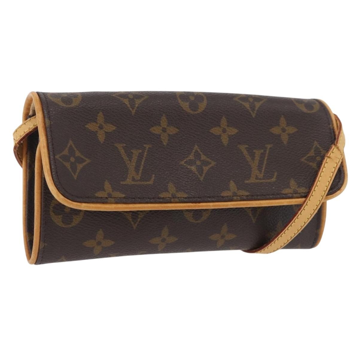 Louis Vuitton LOUIS VUITTON Monogram Pochette Twin PM Shoulder Bag M51854 LV Authentic ka3263