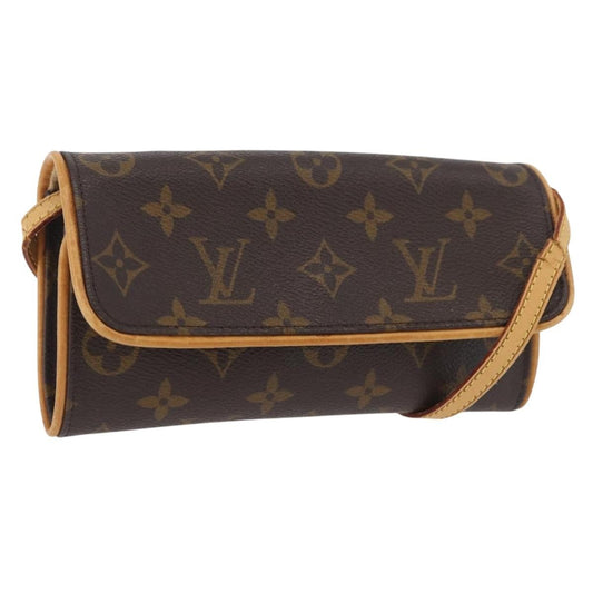 Louis Vuitton LOUIS VUITTON Monogram Pochette Twin PM Shoulder Bag M51854 LV Authentic ka3263