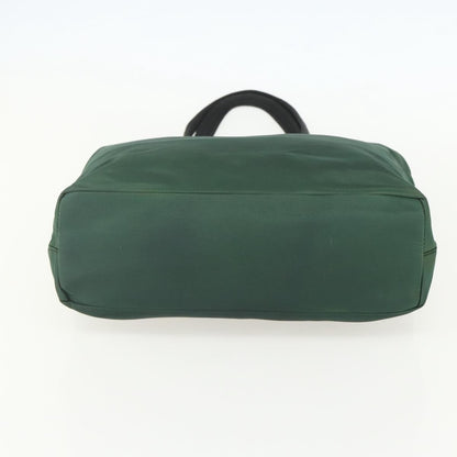 Prada PRADA Tote Bag Nylon Green Silver Authentic 155085