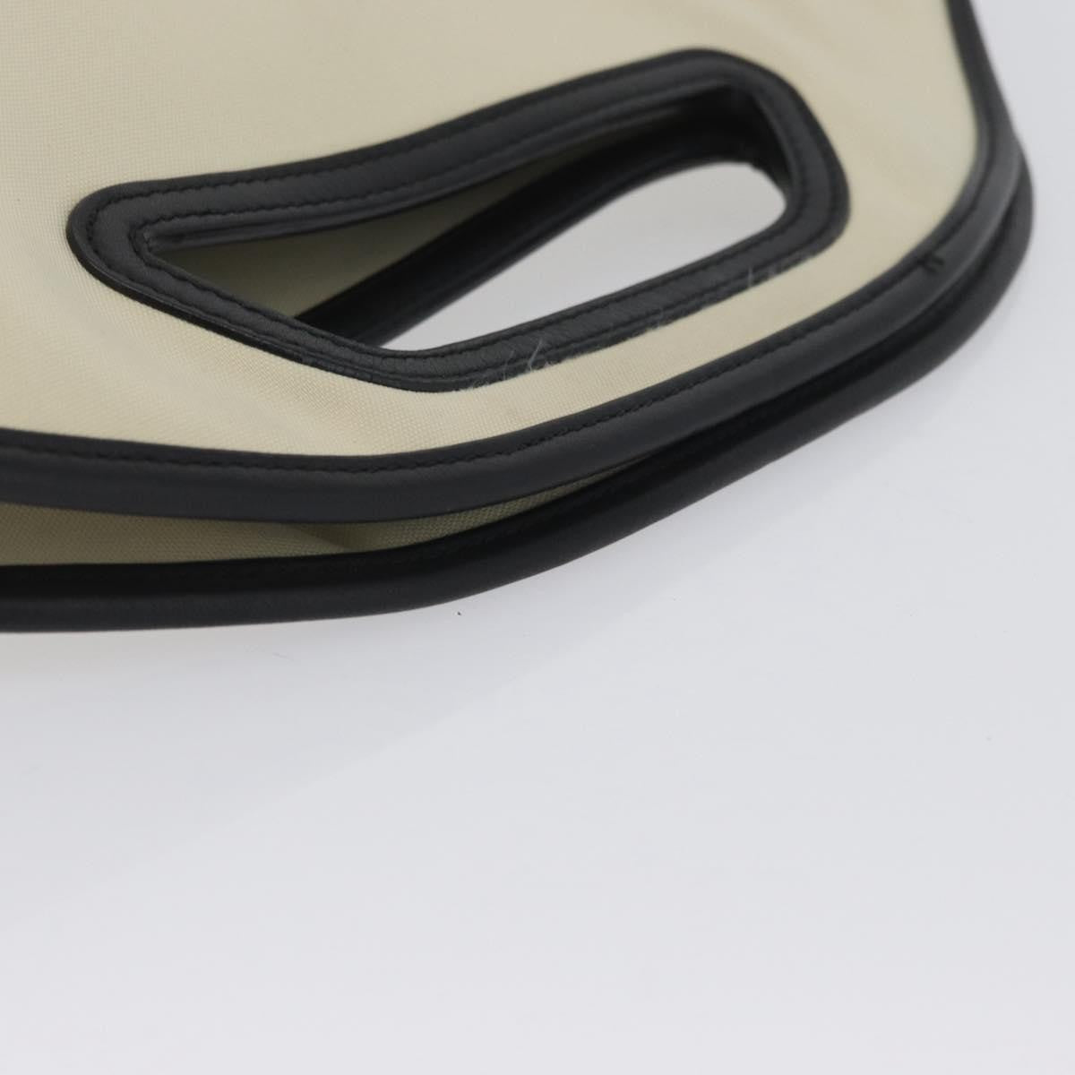 Loewe LOEWE Hand Bag Canvas Leather Beige Gold Authentic 174611