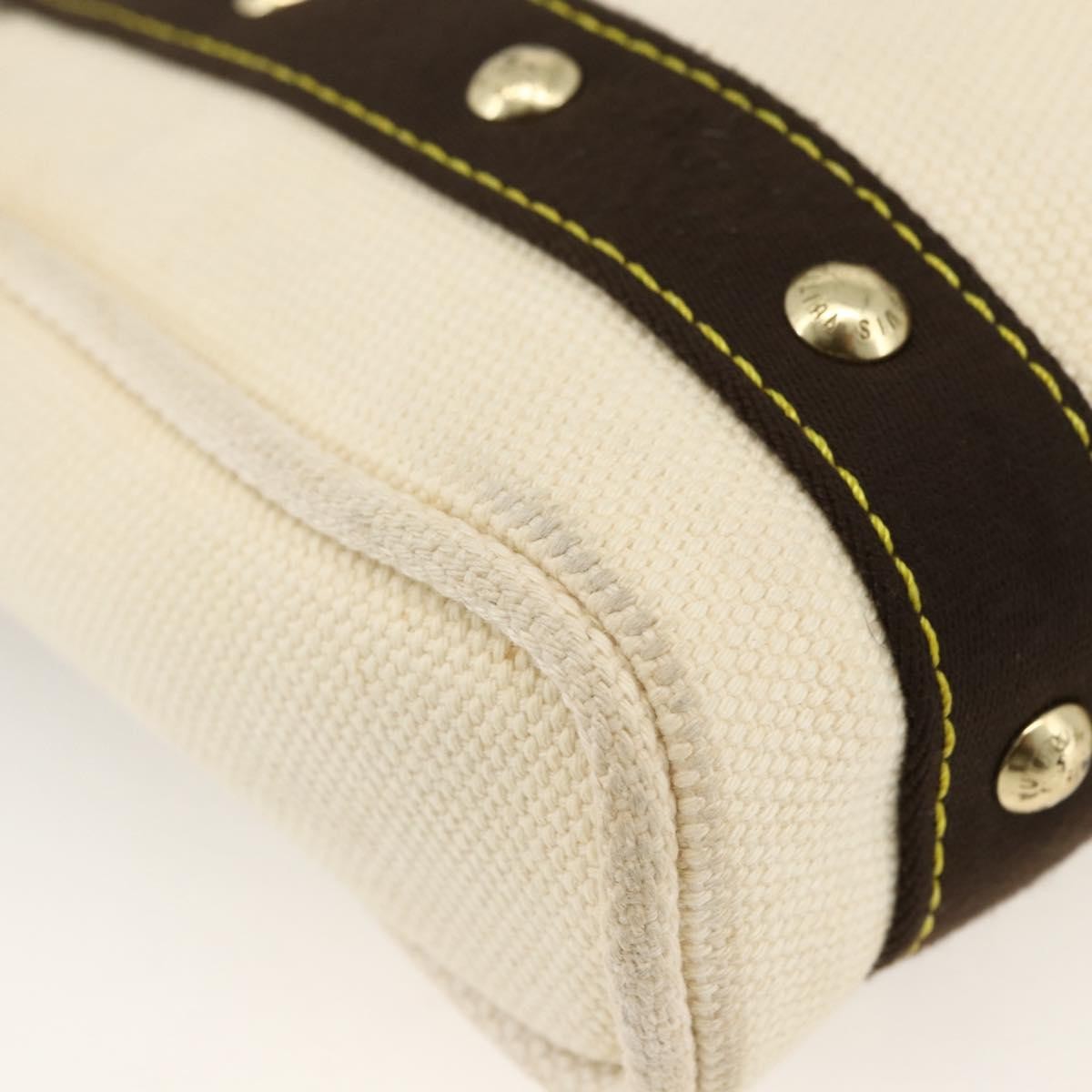 Louis Vuitton LOUIS VUITTON Antigua Cabas PM Hand Bag Black Beige M40039 LV Authentic BA11190