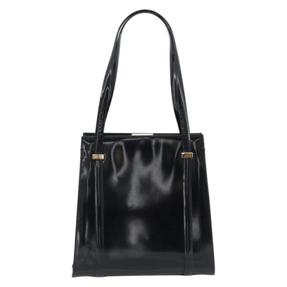 Gucci GUCCI Tote Bag Patent leather Black Gold 001 781 1735 Authentic bs35287