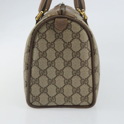 Gucci GUCCI GG Supreme Web Sherry Line Hand Bag PVC Beige 116 02 006 Authentic 162248