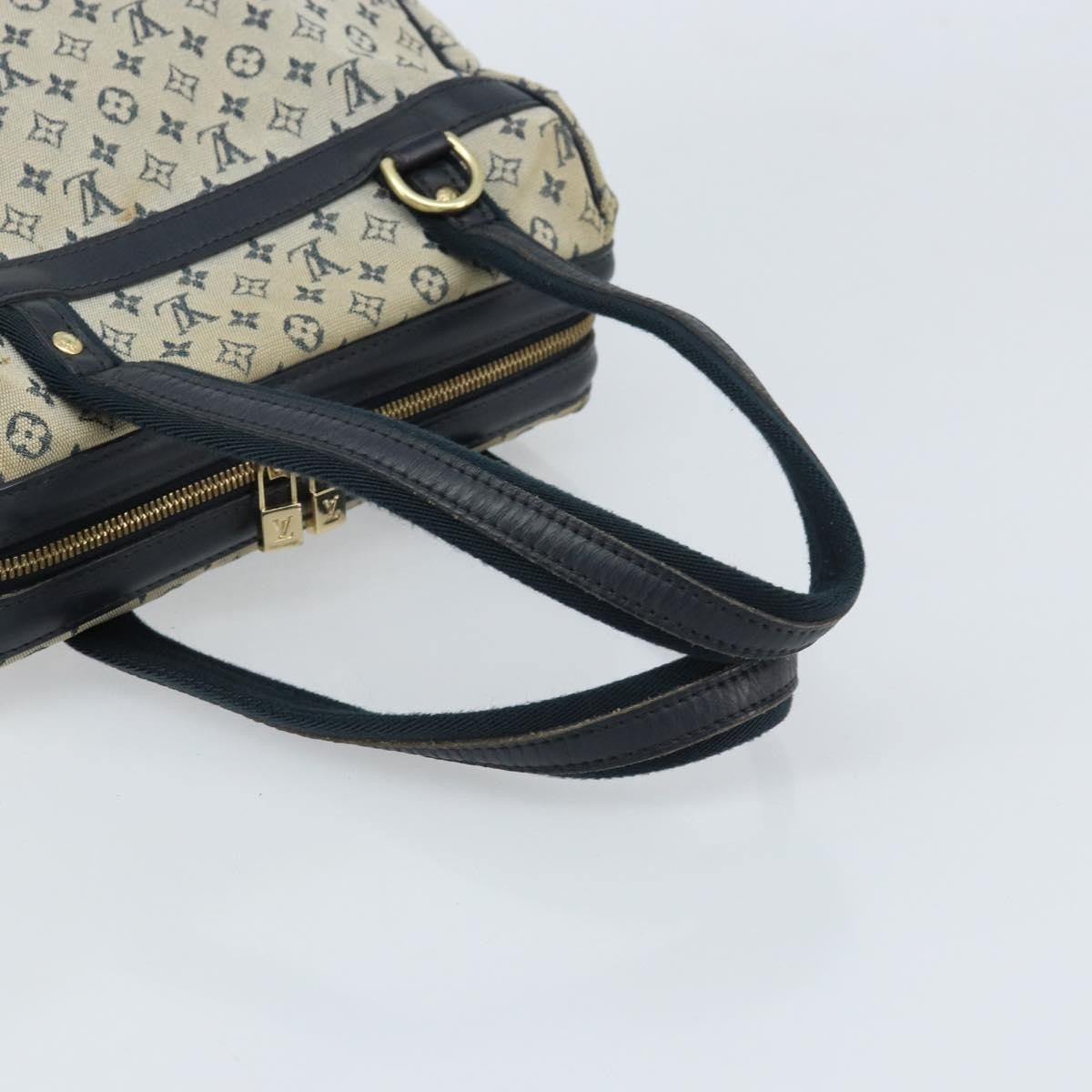 Louis Vuitton LOUIS VUITTON Monogram Mini Josephine PM Hand Bag Blue M92049 LV Authentic ep13340